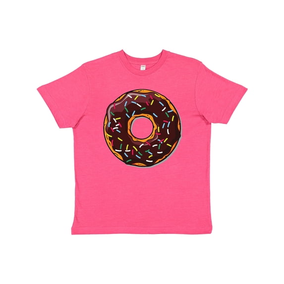 Inktastic Chololate Donut with Sprinkles Youth T-Shirt