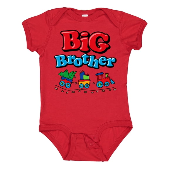 Inktastic Choo Choo Big Brother Boys Baby Bodysuit