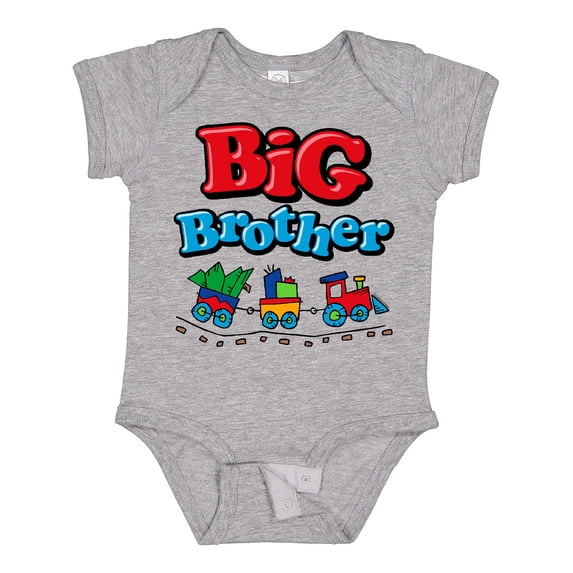 Inktastic Choo Choo Big Brother Boys Baby Bodysuit