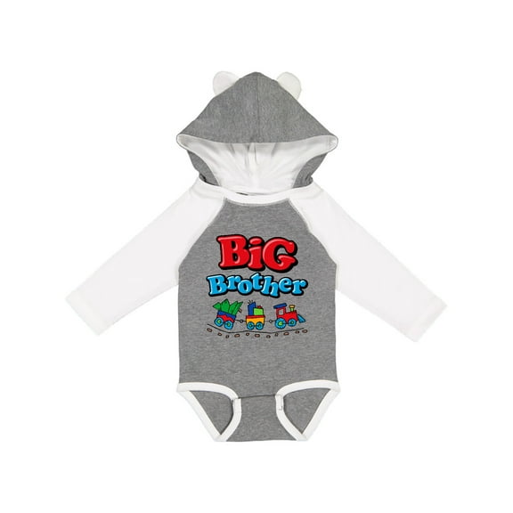 Inktastic Choo Choo Big Brother Boys Long Sleeve Baby Bodysuit