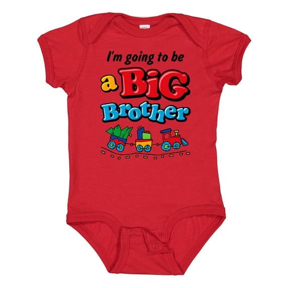 Inktastic Choo Choo Future Big Brother Boys Baby Bodysuit