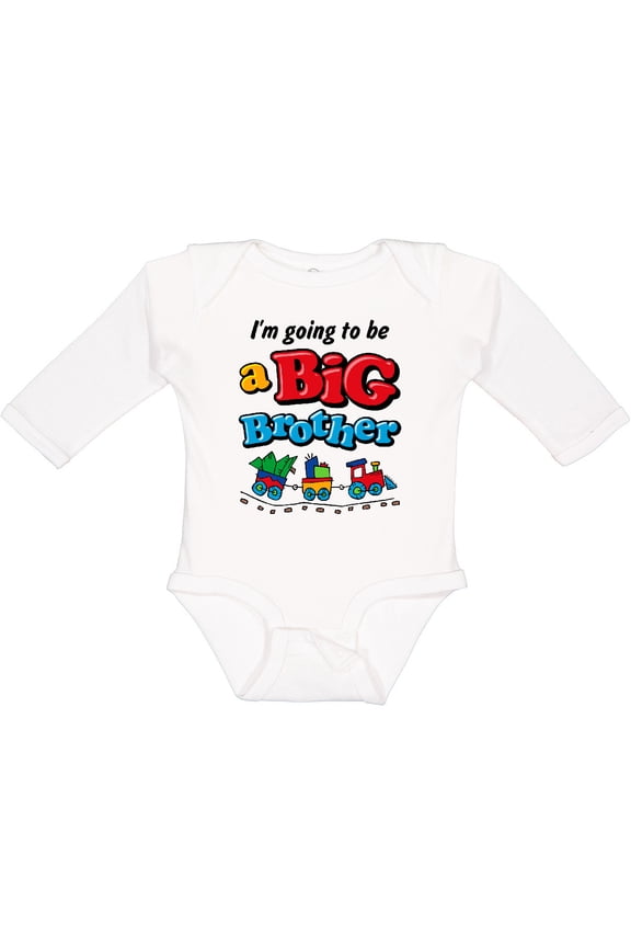 Choo Choo Future Big Brother Boys Long Sleeve Baby Bodysuit