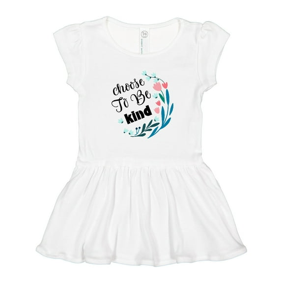 Inktastic Choose To Be Kind Girls Toddler Dress