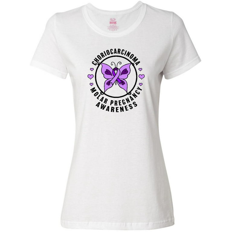 Inktastic Choriocarcinoma and Molar Pregnancy Awareness Butterfly Women's  T-Shirt - Walmart.com