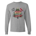 thumbnail image 1 of Inktastic Christian Christmas Tree with Red Cardinal Long Sleeve T-Shirt, 1 of 5
