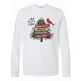 thumbnail image 1 of Inktastic Christian Christmas Tree with Red Cardinal Long Sleeve T-Shirt, 1 of 5