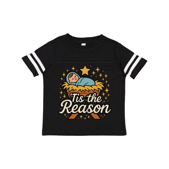 Inktastic Christmas Baby Jesus Nativity Scene 'tis the Reason Boys or Girls Toddler T-Shirt
