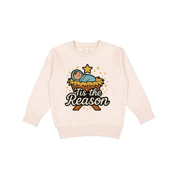 Inktastic Christmas Baby Jesus Nativity Scene 'tis the Reason Toddler Sweatshirt