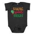 thumbnail image 1 of Inktastic Christmas Baking Spirits Bright with Green Oven Mit Boys or Girls Baby Bodysuit, 1 of 5