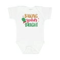thumbnail image 1 of Inktastic Christmas Baking Spirits Bright with Green Oven Mit Boys or Girls Baby Bodysuit, 1 of 5
