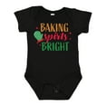 thumbnail image 1 of Inktastic Christmas Baking Spirits Bright with Green Oven Mit Boys or Girls Baby Bodysuit, 1 of 5