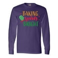 thumbnail image 1 of Inktastic Christmas Baking Spirits Bright with Green Oven Mit Long Sleeve T-Shirt, 1 of 5
