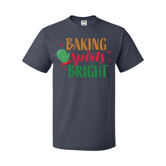 Inktastic Christmas Baking Spirits Bright with Green Oven Mit T-Shirt