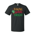 thumbnail image 1 of Inktastic Christmas Baking Spirits Bright with Green Oven Mit T-Shirt, 1 of 5