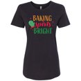 thumbnail image 1 of Inktastic Christmas Baking Spirits Bright with Green Oven Mit Women's T-Shirt, 1 of 5