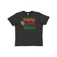 thumbnail image 1 of Inktastic Christmas Baking Spirits Bright with Green Oven Mit Youth T-Shirt, 1 of 5