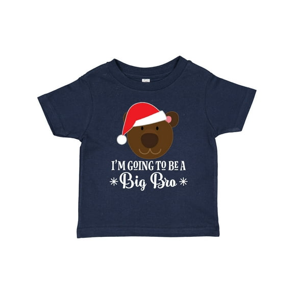 Inktastic Christmas Big Bro Announcement Brother Santa Boys Toddler T-Shirt