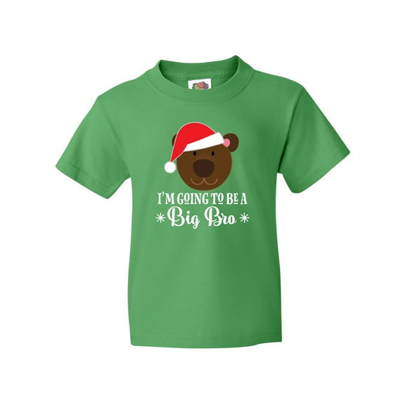 Inktastic Christmas Big Bro Announcement Brother Santa Youth T-Shirt