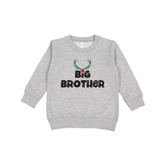 Inktastic Christmas, Big Brother, Antlers, Xmas, Typography Toddler Sweatshirt