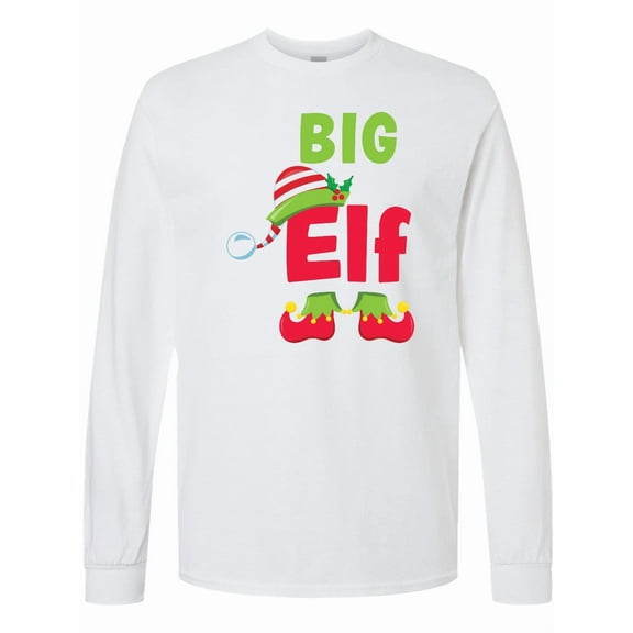 Inktastic Christmas Big Elf Long Sleeve T-Shirt