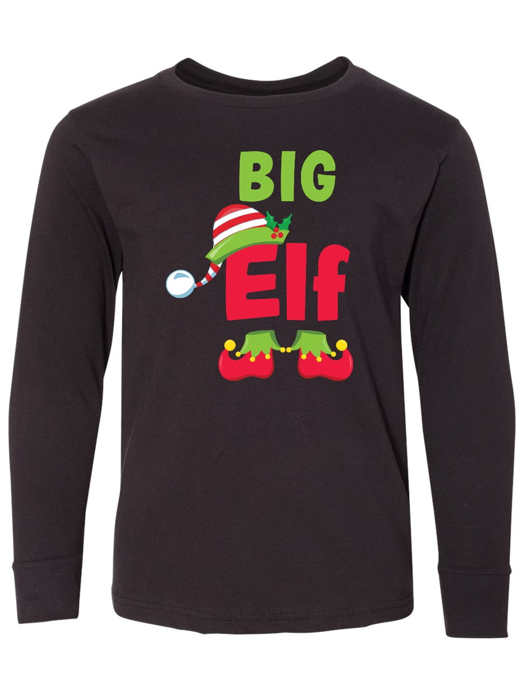 Inktastic Christmas Big Elf Long Sleeve Youth T-Shirt