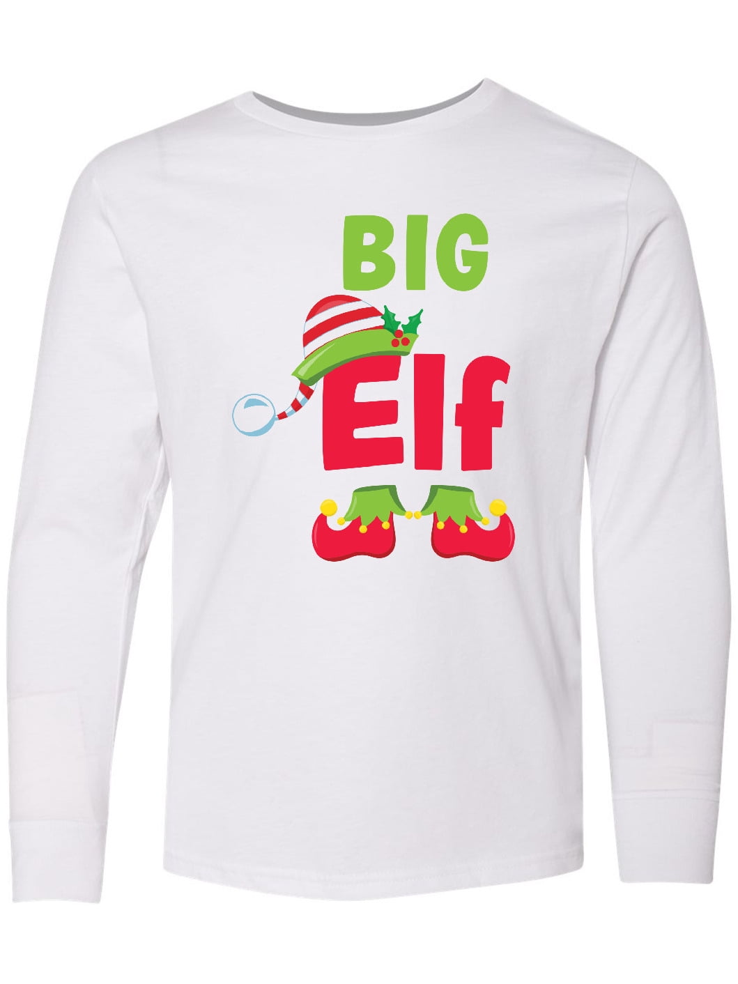 Inktastic Christmas Big Elf Long Sleeve Youth T-Shirt