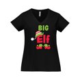 thumbnail image 1 of Inktastic Christmas Big Elf Women's Plus Size V-Neck T-Shirt, 1 of 5