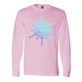 thumbnail image 1 of Inktastic Christmas Blue Ice Snowflake Long Sleeve T-Shirt, 1 of 5