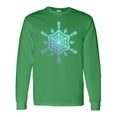 thumbnail image 1 of Inktastic Christmas Blue Ice Snowflake Long Sleeve T-Shirt, 1 of 5