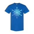 thumbnail image 1 of Inktastic Christmas Blue Ice Snowflake T-Shirt, 1 of 5