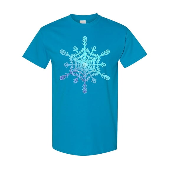 Inktastic Christmas Blue Ice Snowflake T-Shirt