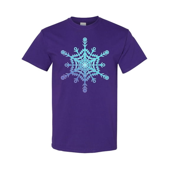 Inktastic Christmas Blue Ice Snowflake T-Shirt