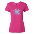 thumbnail image 1 of Inktastic Christmas Blue Ice Snowflake Women's T-Shirt, 1 of 5