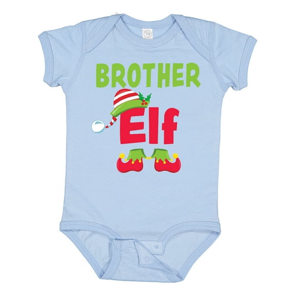 Inktastic Christmas Brother Elf Boys Baby Bodysuit