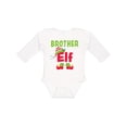 thumbnail image 1 of Inktastic Christmas Brother Elf Boys Long Sleeve Baby Bodysuit, 1 of 5