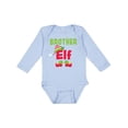 thumbnail image 1 of Inktastic Christmas Brother Elf Boys Long Sleeve Baby Bodysuit, 1 of 5