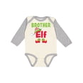 thumbnail image 1 of Inktastic Christmas Brother Elf Boys Long Sleeve Baby Bodysuit, 1 of 5