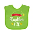 thumbnail image 1 of Inktastic Christmas Brother Elf Holiday Boys Baby Bib, 1 of 4
