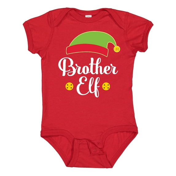 Inktastic Christmas Brother Elf Holiday Boys Baby Bodysuit