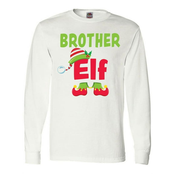 Inktastic Christmas Brother Elf Long Sleeve T-Shirt