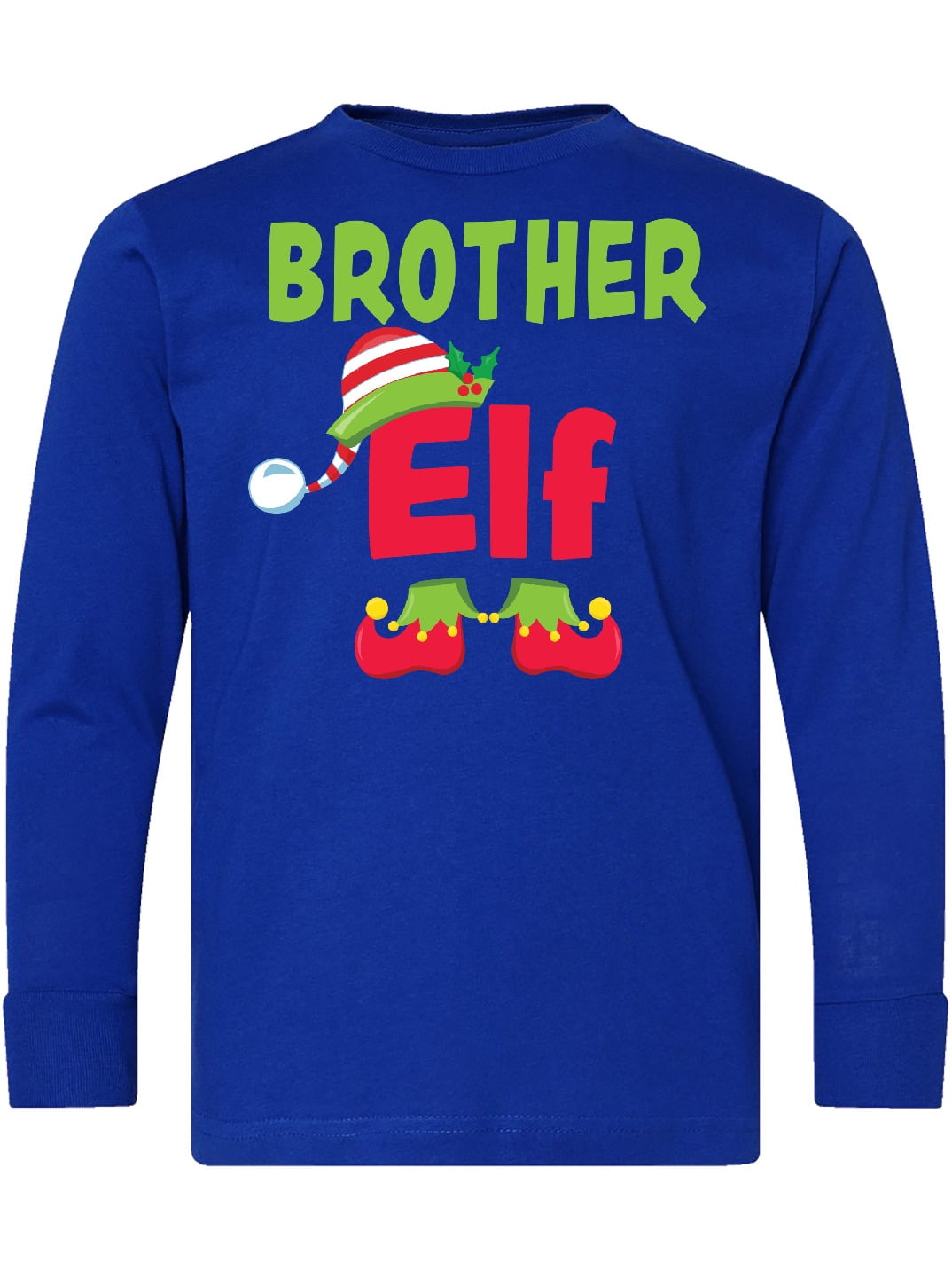 Inktastic Christmas Brother Elf Long Sleeve Youth T-Shirt