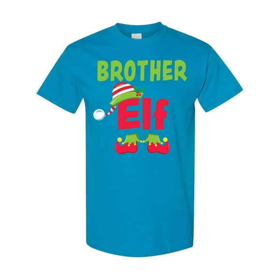 Inktastic Christmas Brother Elf T-Shirt