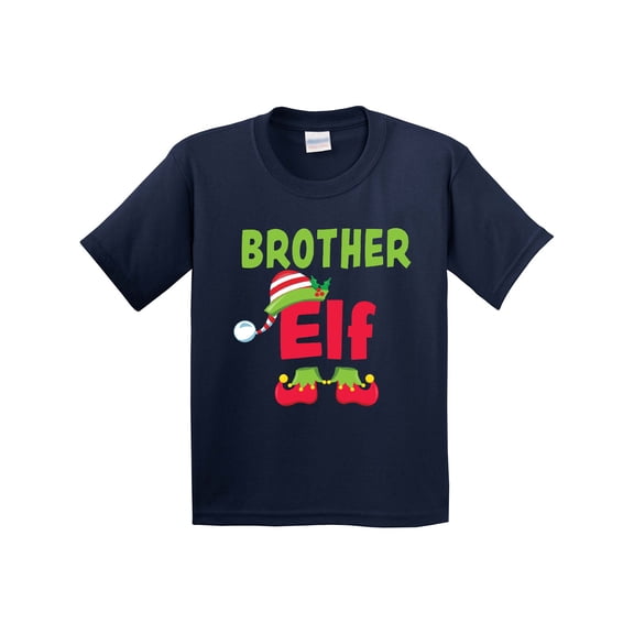 Inktastic Christmas Brother Elf Youth T-Shirt