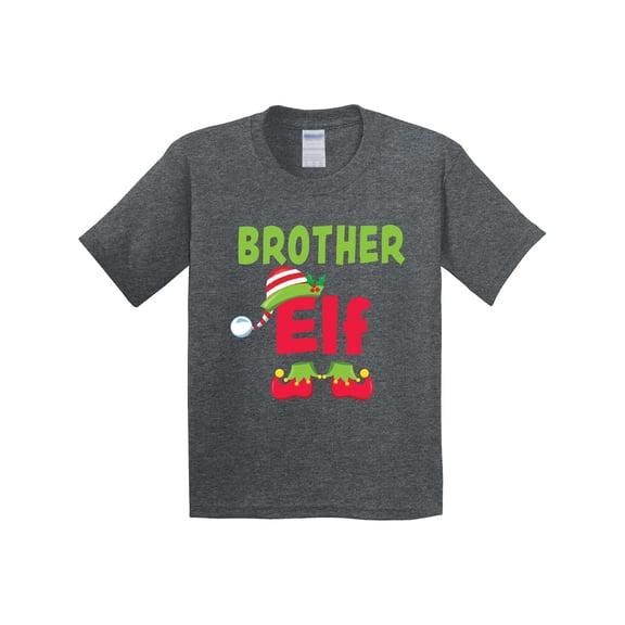 Inktastic Christmas Brother Elf Youth T-Shirt