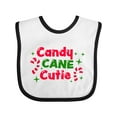 thumbnail image 1 of Inktastic Christmas Candy Cane Cutie with Candy Canes Boys or Girls Baby Bib, 1 of 4