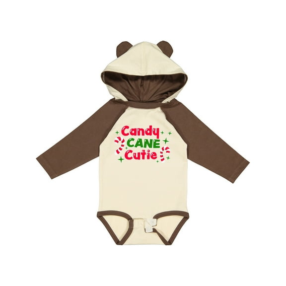 Inktastic Christmas Candy Cane Cutie with Candy Canes Boys or Girls Long Sleeve Baby Bodysuit