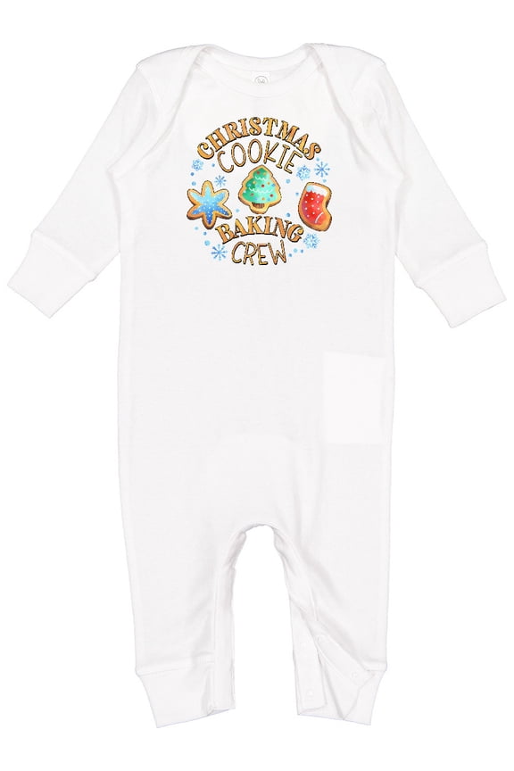 Christmas Cookie Baking Crew Baby Romper Coveralls