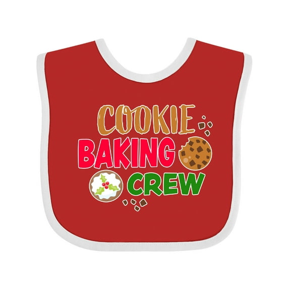 Inktastic Christmas Cookie Baking Crew Boys or Girls Baby Bib