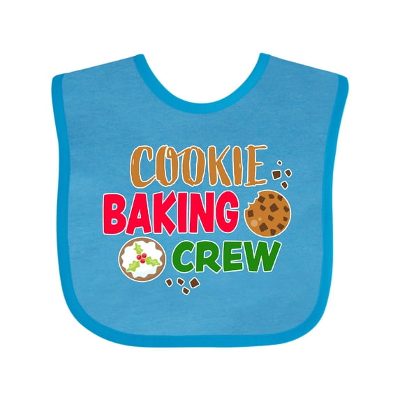 Inktastic Christmas Cookie Baking Crew Boys or Girls Baby Bib
