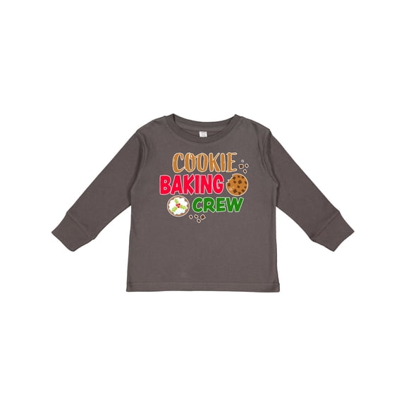 Inktastic Christmas Cookie Baking Crew Boys or Girls Long Sleeve Toddler T-Shirt
